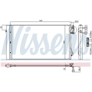 Nissens Condensator, Airconditioner  94873