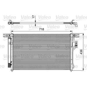 Valeo Condensator, Airconditioner  814425