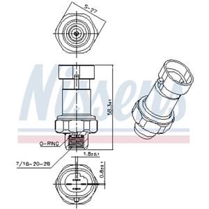 Nissens Drukschakelaar airco  NIS 301085