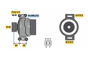 Bosch Alternator/Dynamo 0 986 081 300