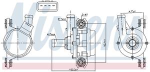 NISSENS Wasserpumpe TOYOTA,LEXUS 831388 G904042010 Kühlmittelpumpe,Kühlwasserpumpe