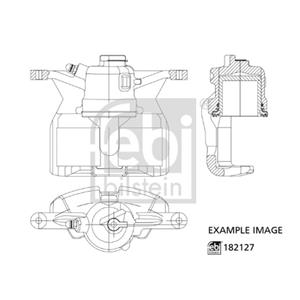 Bremssattel FEBI BILSTEIN 182127, Vorne Rechts