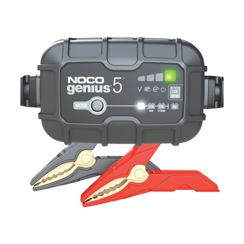 Noco - GENIUS5 5A Batterieladegerät für 6V/12V-Batterien mit Wartungs- und Entschwefelungsfunktion