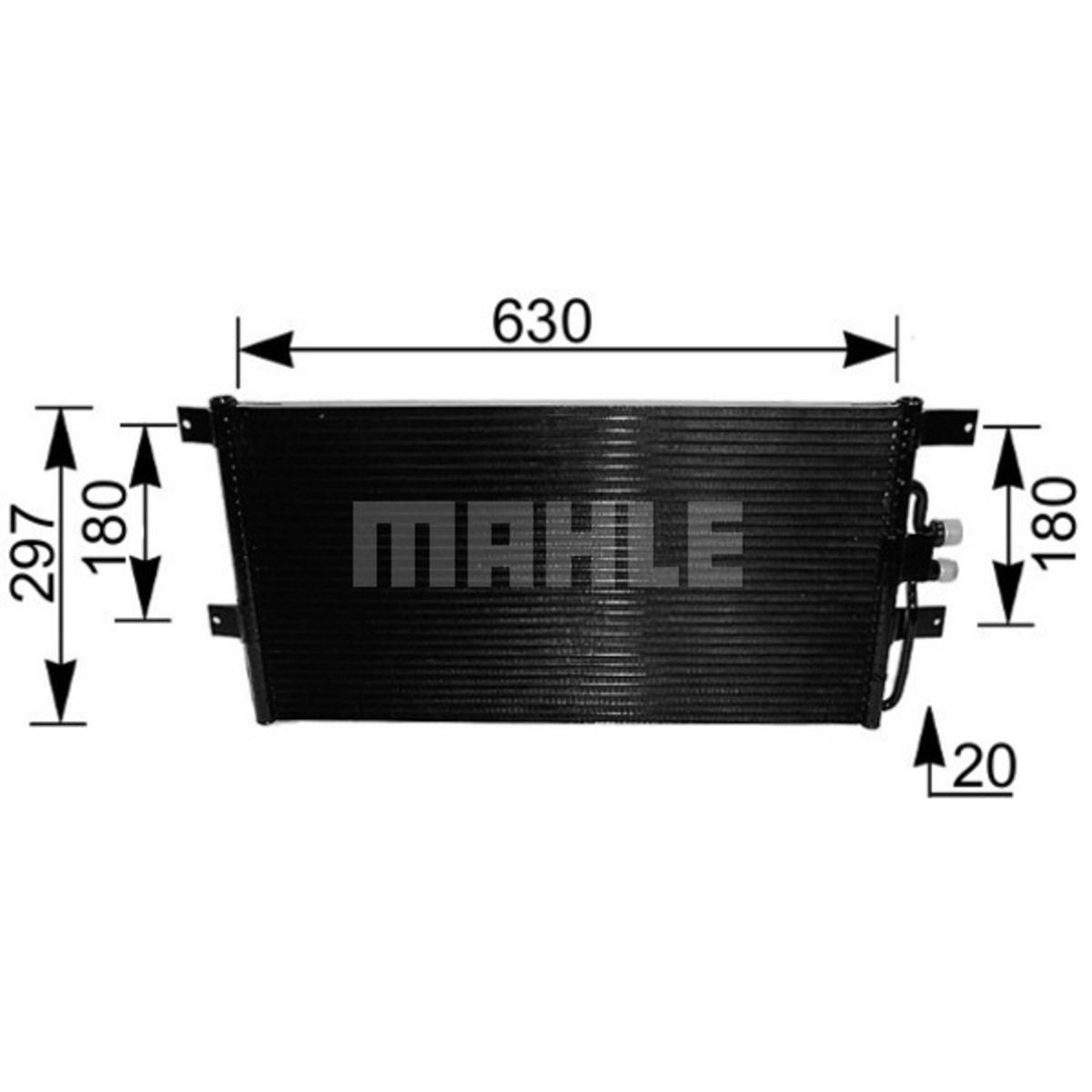 Mahle Condensator, airconditioner BEHR  AC 217 000S