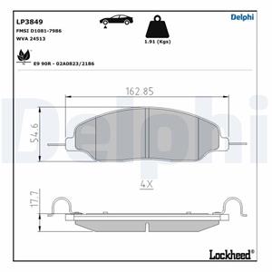 Ford Australia Remblokkenset, schijfrem