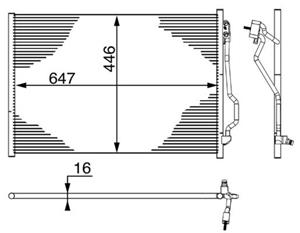 Mercedes-Benz Condensor, airconditioning