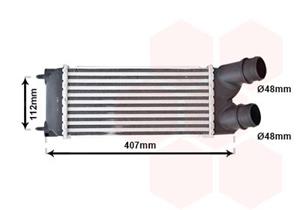 VAN WEZEL Intercooler, inlaatluchtkoeler  40004337