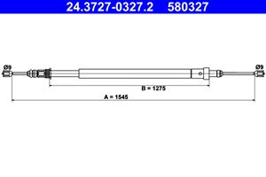 ATE Handremkabel 24.3727-0327.2