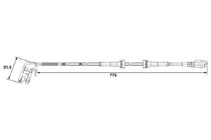 Bosch ABS sensor 0 265 007 780