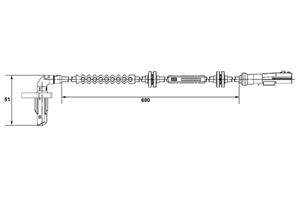 Bosch ABS sensor 0 265 008 293