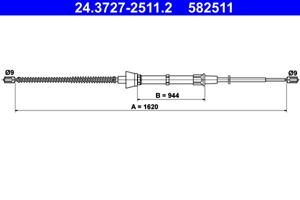 ATE Handremkabel 24.3727-2511.2