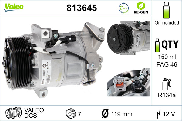 Valeo Airco compressor 813645