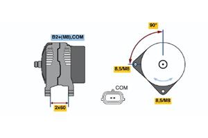 Bosch Alternator/Dynamo 0 124 525 108