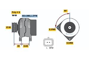 Bosch Alternator/Dynamo 0 124 525 136