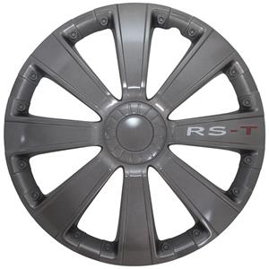 Mijnautoonderdelen Wieldop Set RS-T 16 GunMetal PP 5076G