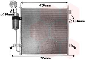 vanwezel Kondensator, Klimaanlage Van Wezel 32005218