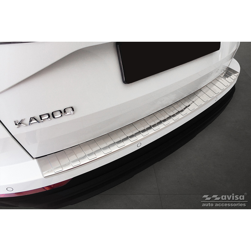 Skoda RVS Bumper beschermer passend voor  Karoq Facelift 2022- 'Ribs'