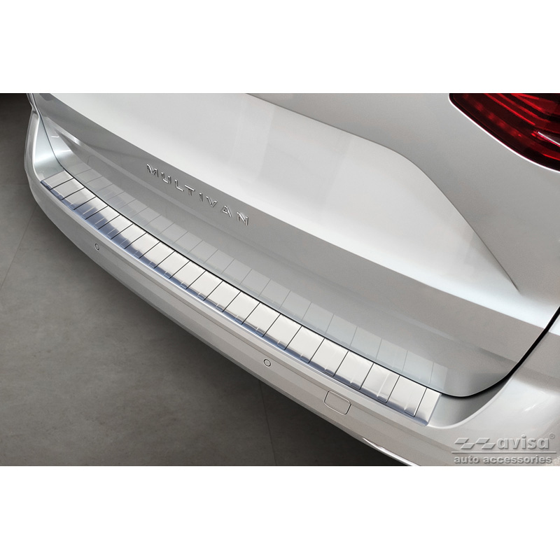 Volkswagen RVS Bumper beschermer passend voor  Multivan T7 2021- - 'Ribs'