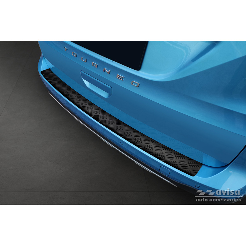 Ford Matzwart Aluminium Bumper beschermer passend voor  Tourneo Connect III 2022- 'Riffled Plate'