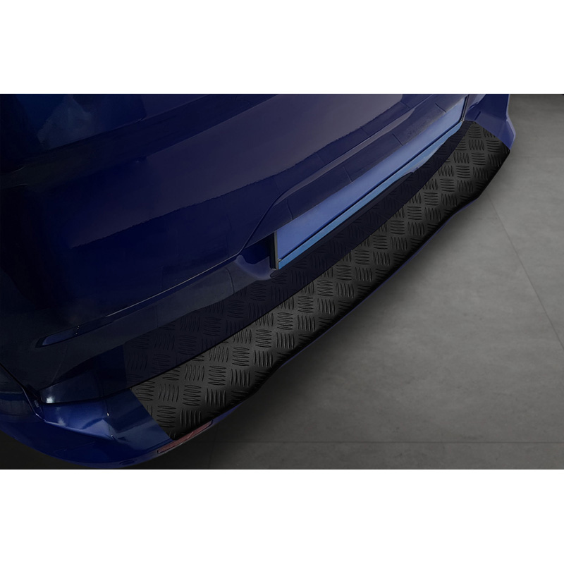 Ford Matzwart Aluminium Bumper beschermer passend voor  Tourneo Courier/Transit Courier 2014- 'Ri