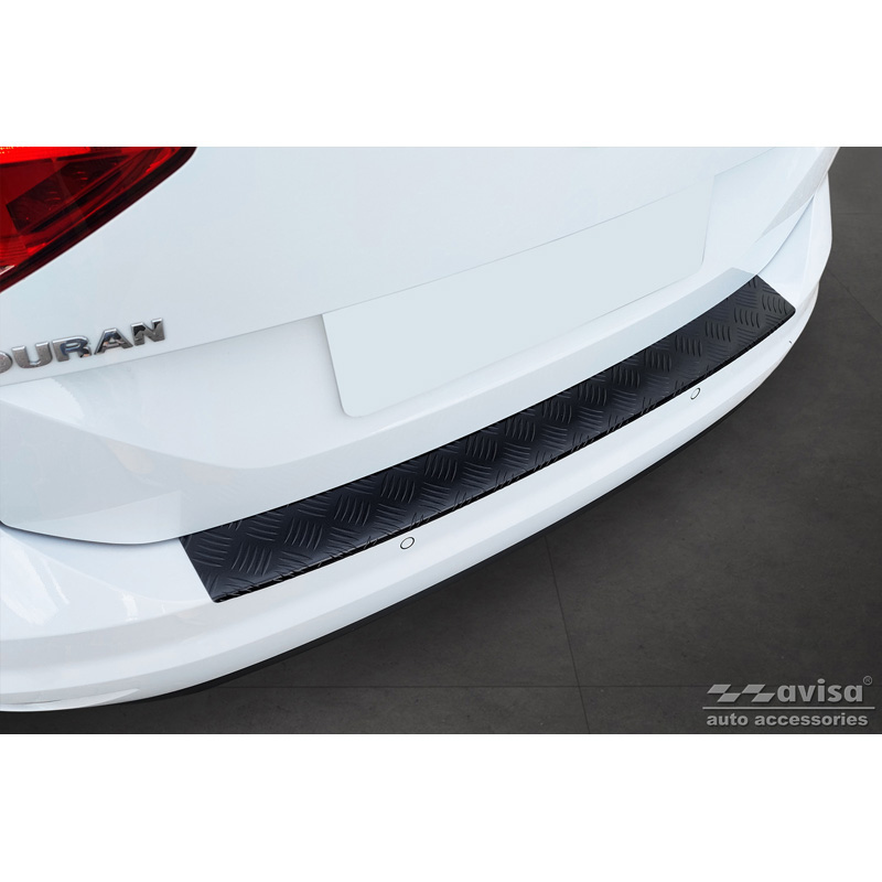 Volkswagen Matzwart Aluminium Bumper beschermer passend voor  Touran III 2015- incl. R-Line 'Riff