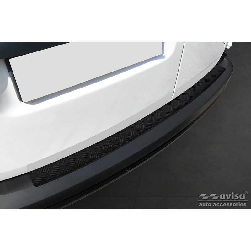Volkswagen Matzwart Aluminium Bumper beschermer passend voor  Caddy 2004-2015 & FL 2015-2020 'Rif