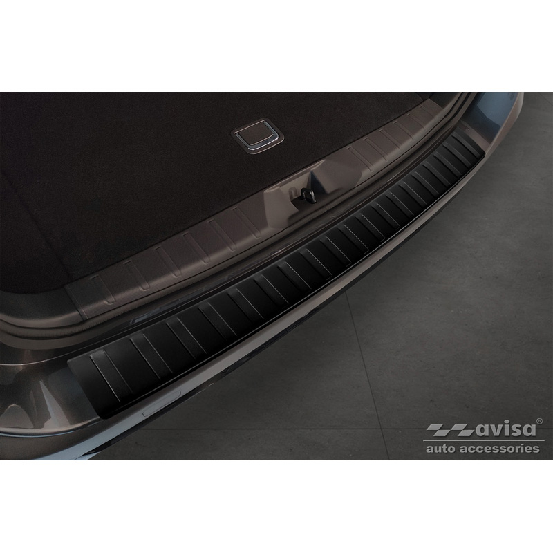 Subaru Matzwart RVS Bumper beschermer passend voor  Outback (BT) 2020- 'Ribs'