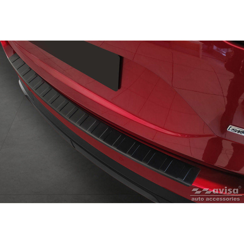 Mazda Matzwart RVS Bumper beschermer passend voor  CX5 II 2017- 'Ribs'