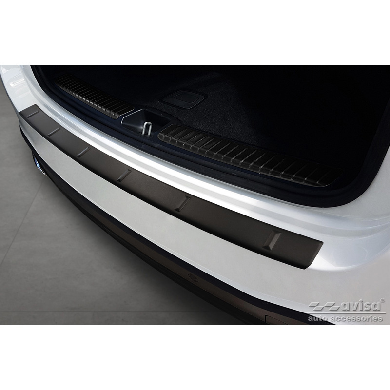 Mercedes-Benz Matzwart RVS Bumper beschermer passend voor Mercedes GLE II W167 & GLE II 53 AMG 2019- 'Ribs'