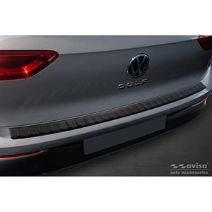 Volkswagen Matzwart RVS Bumper beschermer passend voor  Golf VIII HB 5-deurs 2020-