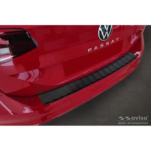 Volkswagen Matzwart RVS Bumper beschermer passend voor  Passat 3G Variant 2014- 'Ribs'