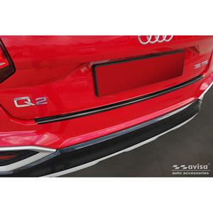 Audi Zwart RVS Bumper beschermer passend voor  Q2 Facelift 2020-