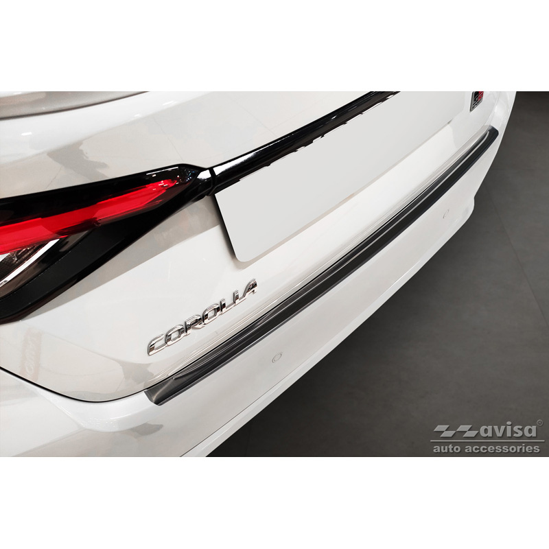 Toyota Zwart RVS Bumper beschermer passend voor  Corolla XII Sedan 2019-