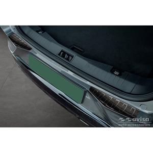 Ford Usa Zwart RVS Bumper beschermer passend voor Ford Mustang Mach-E 2020- 'Ribs' (2-Delig)
