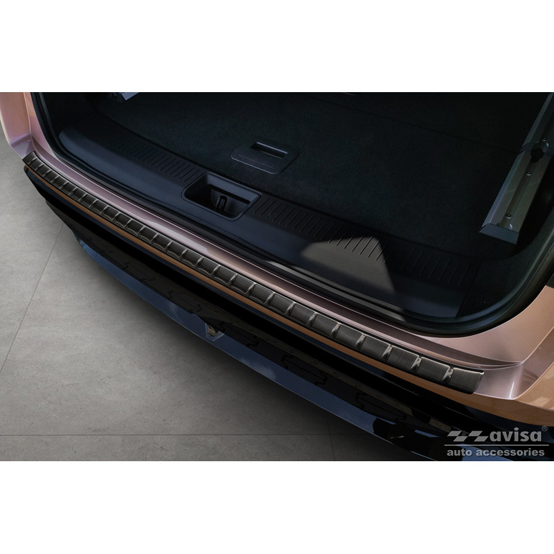 Nissan Zwart RVS Bumper beschermer passend voor  Ariya 2022- 'Ribs'
