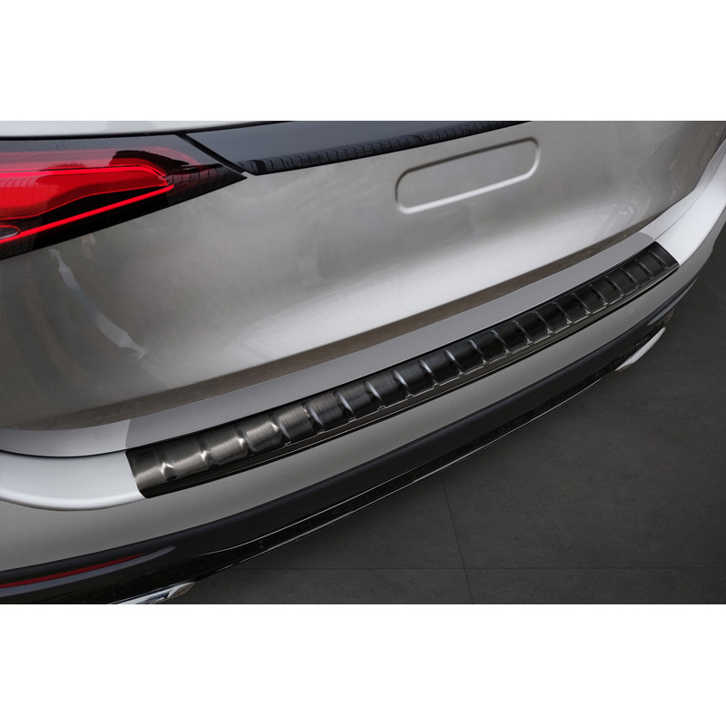 Mercedes-Benz Zwart RVS Bumper beschermer passend voor Mercedes GLC II (X254) 2022- 'Ribs'