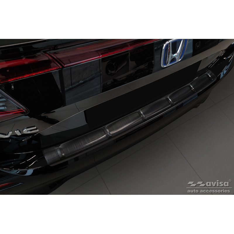 Honda Zwart RVS Bumper beschermer passend voor  Civic XI HB 2022- 'Ribs'