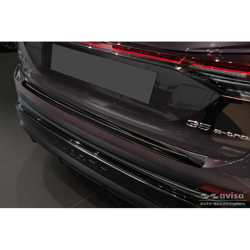 Audi Zwart RVS Bumper beschermer passend voor  Q4 E-Tron 2021-