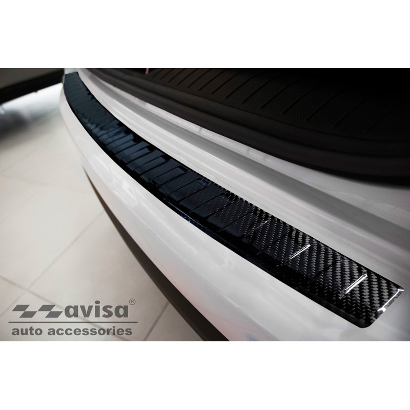 Kia Echt 3D Carbon Bumper beschermer passend voor Hyundai Bayon 2021- 'Ribs'