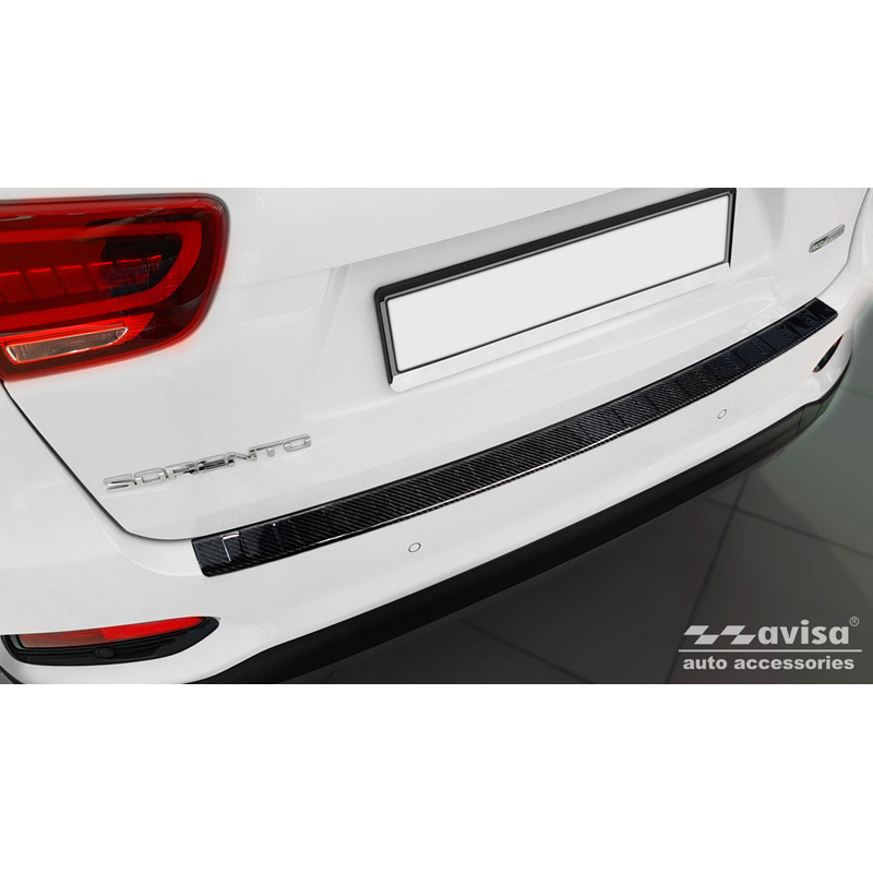 Kia Echt 3D Carbon Bumper beschermer passend voor  Sorento III Facelift 2017-2020 'Ribs'