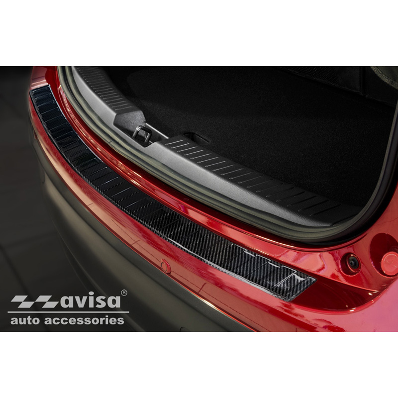 Mazda Echt 3D Carbon Bumper beschermer passend voor  CX-5 2012-2017 'Ribs'