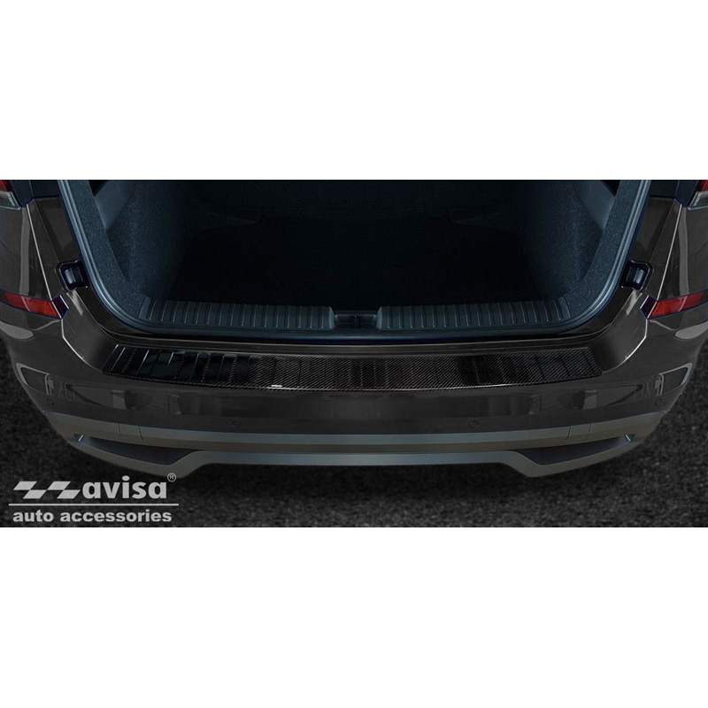 Skoda Echt 3D Carbon Bumper beschermer passend voor  Kamiq 2019- 'Ribs'