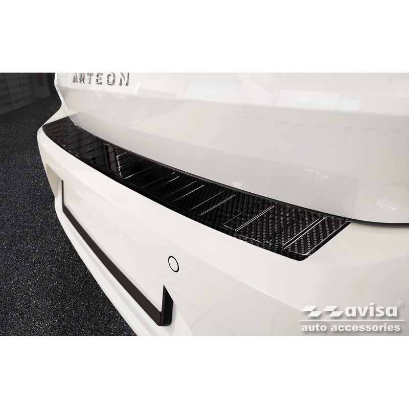 Volkswagen Echt 3D Carbon Bumper beschermer passend voor  Arteon 2017-2020 & FL 2020- 'Ribs'