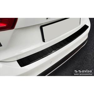 Ford Echt 3D Carbon Bumper beschermer passend voor  Focus Hatchback 5-deurs 2018- 'Ribs'