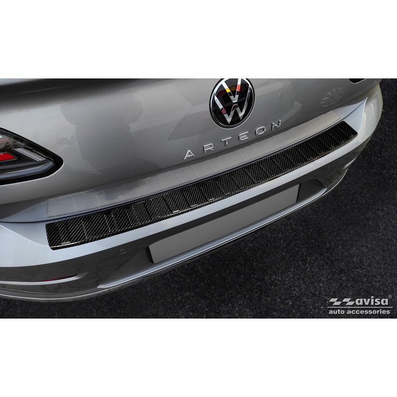 Volkswagen Echt 3D Carbon Bumper beschermer passend voor  Arteon Shooting Brake 2020- 'Ribs'