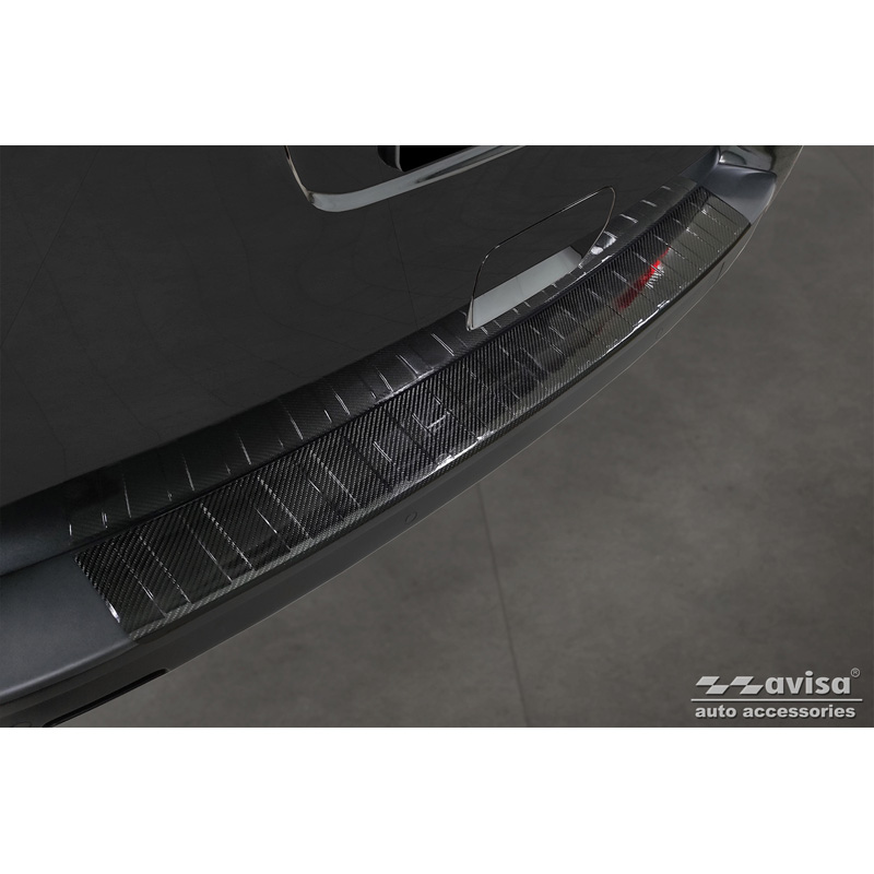 Peugeot Echt 3D Carbon Bumper beschermer passend voor  Traveller 2016- 'Ribs'