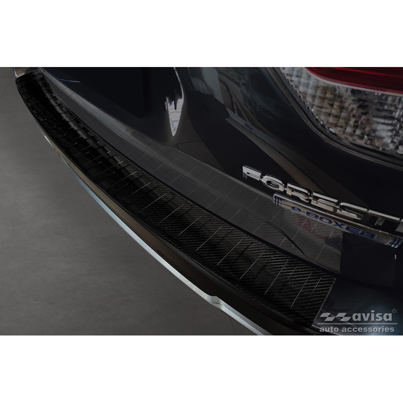 Subaru Echt 3D Carbon Bumper beschermer passend voor  Forester V 2018- 'Ribs'