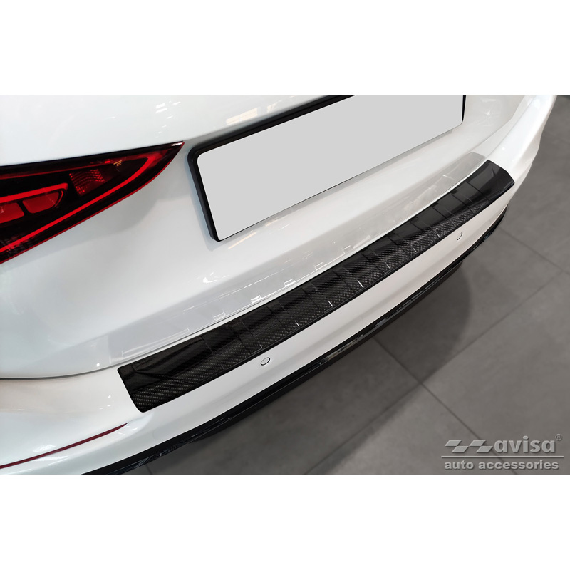 Mercedes-Benz Echt 3D Carbon Bumper beschermer passend voor Mercedes C-Klasse Touring S206 2021- 'Ribs'
