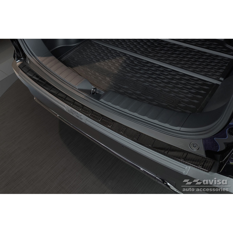 Toyota Echt 3D Carbon Bumper beschermer passend voor  Corolla Cross 2022- 'Ribs'