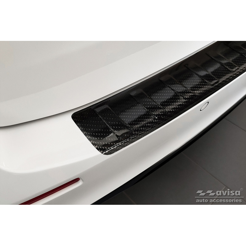 Bmw Echt 3D Carbon Bumper beschermer passend voor  5-Serie Touring G31 FL 2020- 'Ribs'